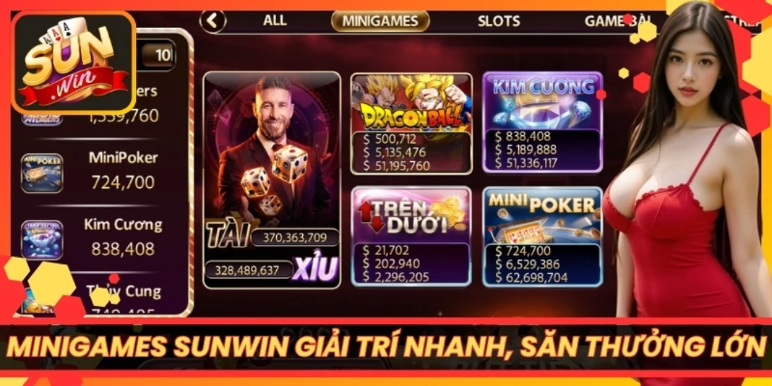 Minigames Sunwin giải trí nhanh, săn thưởng lớn